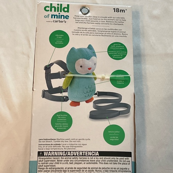 Carter's Child of Mine Blue Owl Harness Buddy - Picture 2 of 2